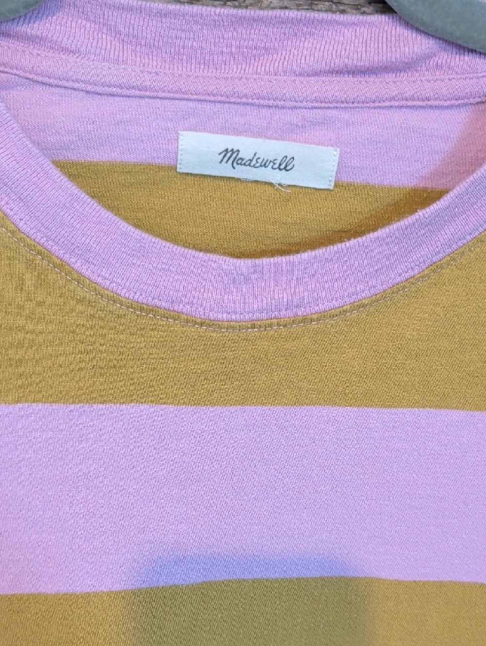 Madewell Everyday Crop Tee in Rugby Stripe.  - Picture 4 of 7